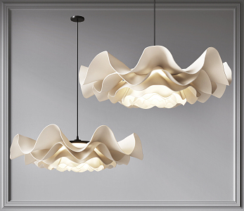 Modern special-shaped chandelier 3d model