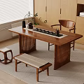 Middle Ancient Tea Table 3d model
