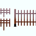 Wooden Garden Fence With Picket Design And Sturdy Posts For Outdoor Use