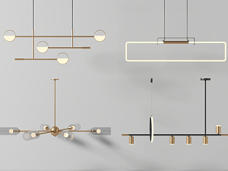 Modern chandelier 3d model