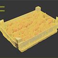 Fresh Ripe Strawberries in White Wooden Tray Filled with Juicy Berries