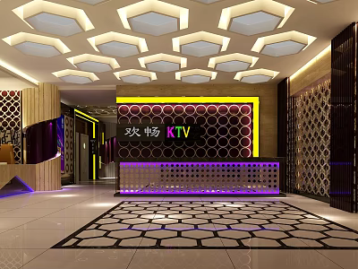 Modern KTV Hall Bar 3d model