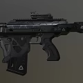 Modern Black Tactical Rifle With Scope Rail System And Ergonomic Design