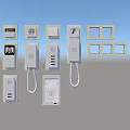 Smart Machines For Home Security Including Video Doorbell Intercom And Control Panel 3d model