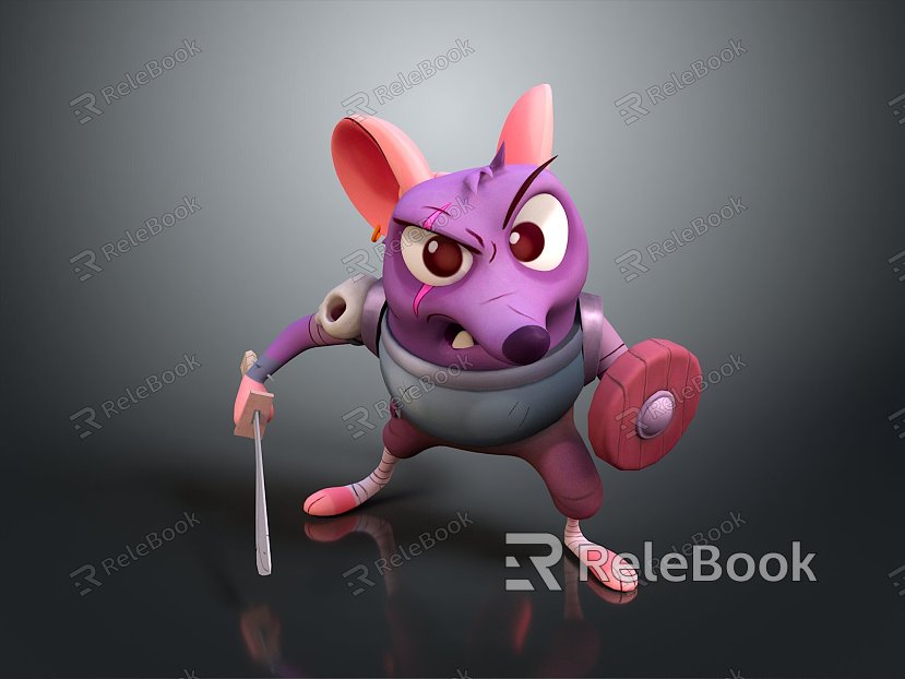 Cartoon Mouse Anime Mouse Anime Mouse Cartoon Character Cartoon Animal Cartoon Small Animal Game Character model