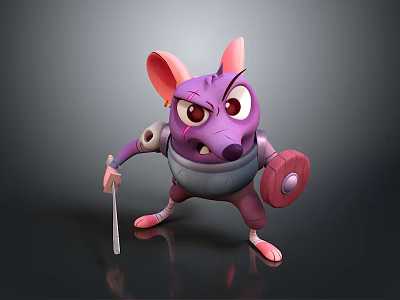 Cartoon Mouse Anime Mouse Anime Mouse Cartoon Character Cartoon Animal Cartoon Small Animal Game Character 3d model