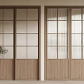Modern sliding door 3d model
