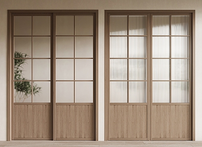 Modern sliding door 3d model