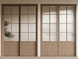 Modern sliding door 3d model