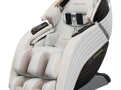 Luxury Modern Massage Chair With Leather Upholstery And Advanced Massage Functions 3d model