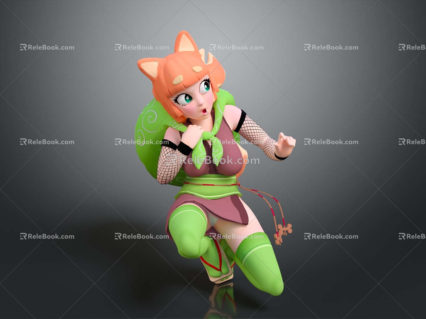 Modern Flower Fairy Genie Cartoon Beauty Animation Beauty 3d model