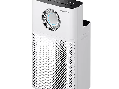 Modern White CRONY Air Purifier With Indicator Light And Mesh Filter Panel 3d model