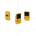 Yellow Retro Handheld Game Consoles With Classic Design And Colorful Buttons