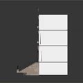 Traditional Multi Story Residential Building Exterior With Stairs Entrance And Multiple Windows