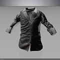 Vintage Worn Layered Shirt And Vest In Classic Workwear Design Style