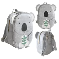 Cute Animal Shaped Backpacks with Soft Material Elephant Koala Fox Designs for Kids