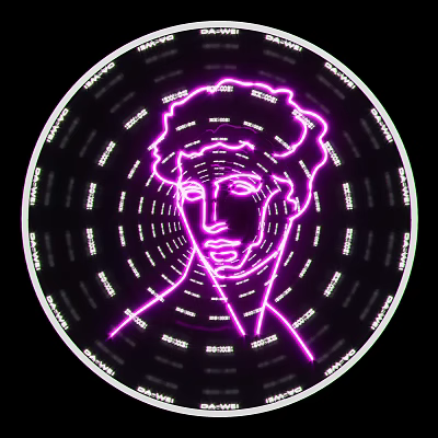 Modern decorative lights neon 3d model Modern decorative lights neon 3d model