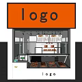Mall Pizza Shop With Glass Display Counter Fresh Pizzas Cash Register And Menu Screens