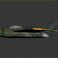 Space Aerospace Themed Model Aircraft With Green Yellow Camouflage And White Cross Symbols