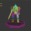 Robot Assistant Small Robot Butler Robot Butler Figure Game Figure 3d model
