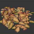 Pile of Brown Whole Almonds with Natural Texture and Nutty Look