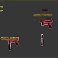 Detailed Firearms Collection Featuring Pistol Rifle Magazine Barrel And Grip Parts