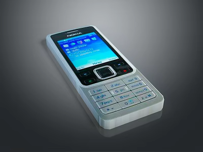 Nokia Bar Style Computer Device With Color Screen And Physical Keyboard 3d model