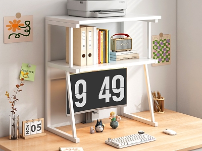 Modern Desktop Shelf model