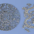 Metal Carved Pattern Pattern Pattern Traditional Pattern 3d model