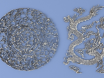 Metal Carved Pattern Traditional Pattern 3d model