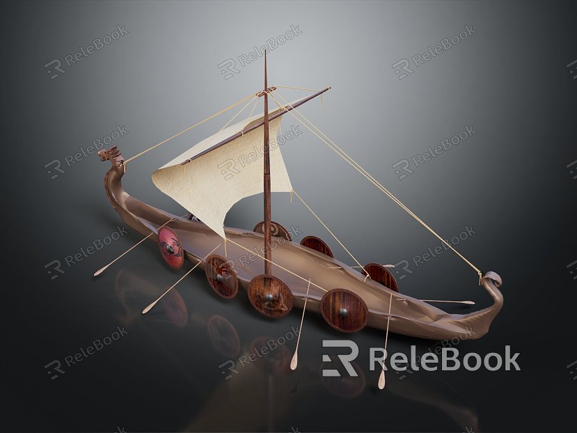 Modern Boat Small Boat Wooden Boat Fishing Boat Wooden Boat model