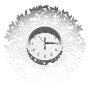 Modern Clock 3d model