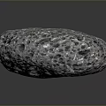 Porous Natural Stone With Irregular Shape And Speckled Gray Surface Holes