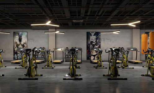 Modern Gym 3d model