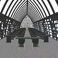 Library Tooling Bookshelf Book Bar Reading Room Magazines Reading Comics 3d model