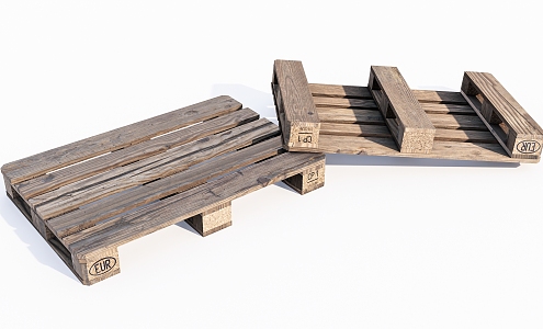 Modern pallet old wooden pallet wooden frame 3d model