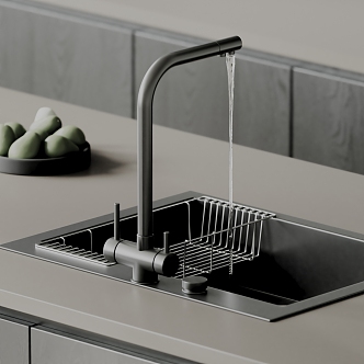 Sink sink under counter basin stainless steel sink stainless steel sink kitchen sink faucet 3d model