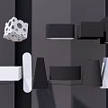 Modern Geometric Wall Lamps With Black And White Design For Contemporary Home Decor