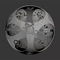 Modern Sci-Fi Equipment Sci-Fi Items Sci-Fi Ball Sci-Fi Components High-Tech Components 3d model