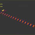 Yellow And Black Striped Rubber Traffic Speed Bump Device For Road Safety Applications