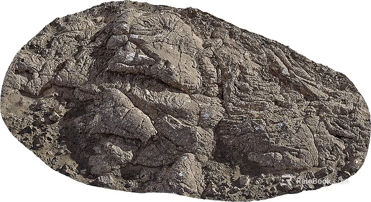 Natural Stone and Wood Textured Material for Rustic Interior Design Projects 3d model