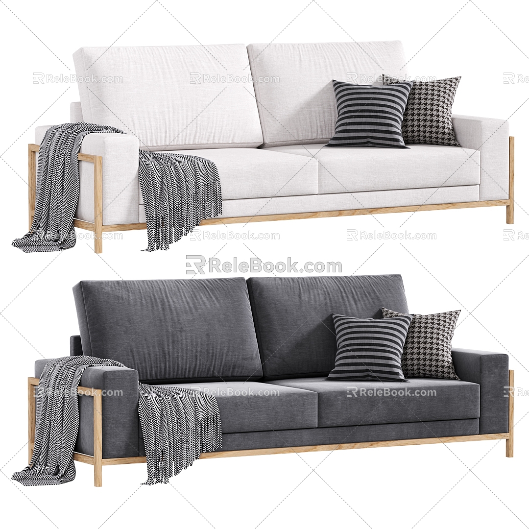 on the sofa 3d model