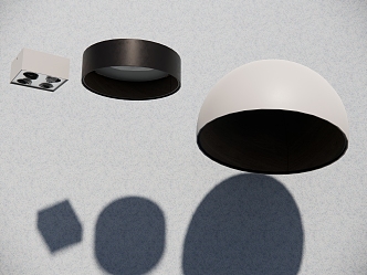 Modern downlight spotlights 3d model