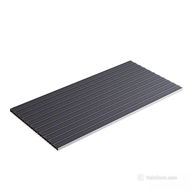 Decorative Ornament Set with Black Striped Long Rectangular Design for Home Decoration 3d model 