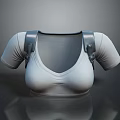 White Daily Necessities Top With Shoulder Straps For Comfortable Supportive Wear