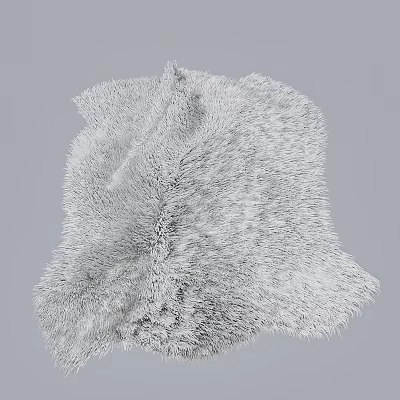 Modern Moulding Carpet Plush Carpet 3d model