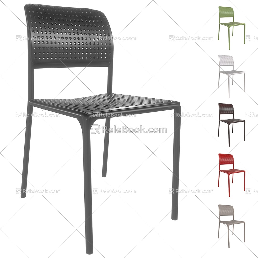 Chair plastic Nardi Bora Bistrot 3d model