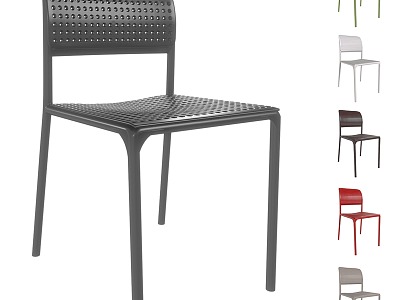 Chair plastic Nardi Bora Bistrot 3d model