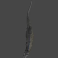 Realistic Standing Tyrannosaurus Rex Dinosaur Model With Open Mouth Dark Background