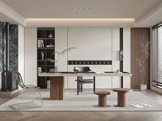 Modern study 3d model
